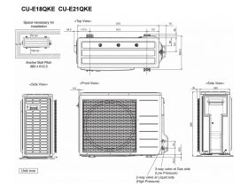 Инверторен климатик Panasonic CS-E18QKE/CU-E18QKE, Клас А ++