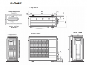 Инверторен климатик Panasonic CS-E24QKE/CU-E24QKE, Клас А ++